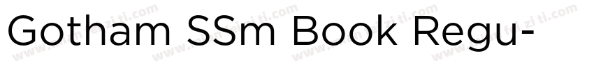 Gotham SSm Book Regu字体转换